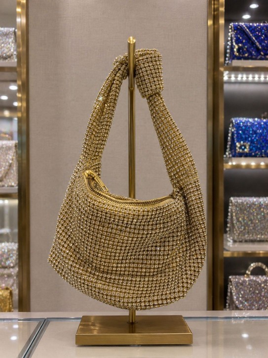 CARTERA BAGUETTE DORADA