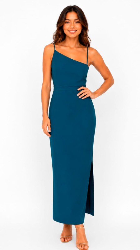 VESTIDO COLOR CALIPSO TELA LICRA