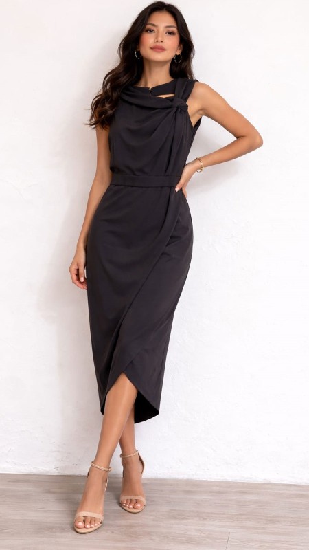 VESTIDO 3/4 NEGRO