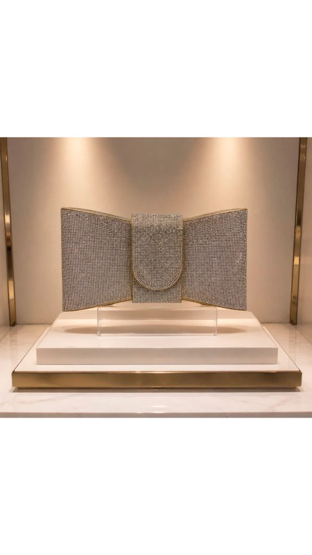 CARTERA PLATEADA CPN PERLAS (FORMA DE SOBRE )