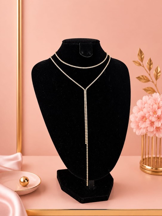 VENTA DE COLLAR TIPO CORBATIN CON CAIDA EN Y