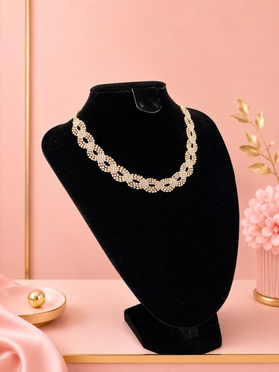 VENTA DE COLLAR DORADO DISEÑO TRENZADO