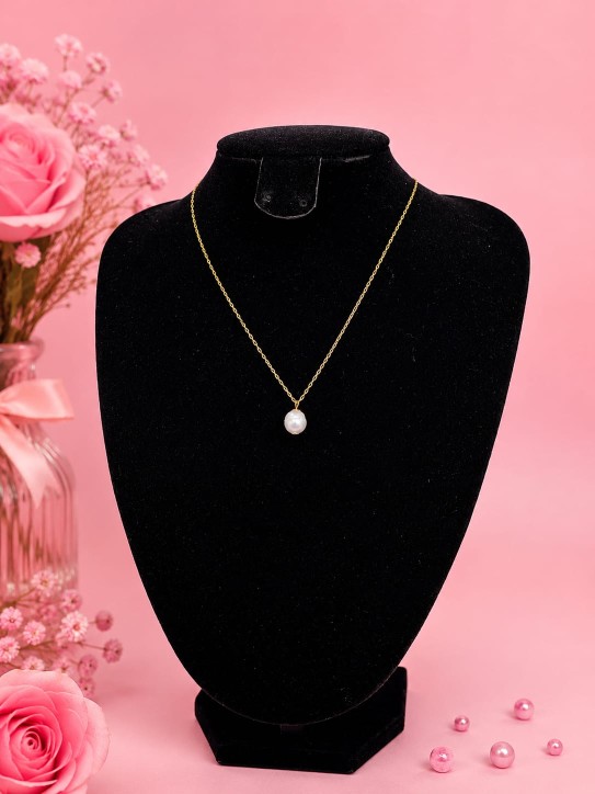 VENTA DE COLLAR DORADO CON PERLA