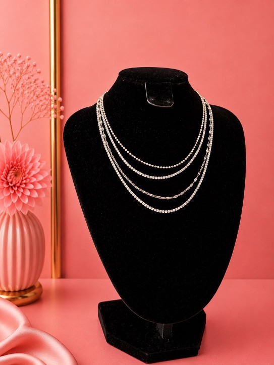 VENTA DE COLLAR PLATEADO CADENAS