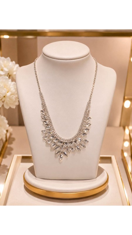 COLLAR EN FORMA DE DIAMANTES