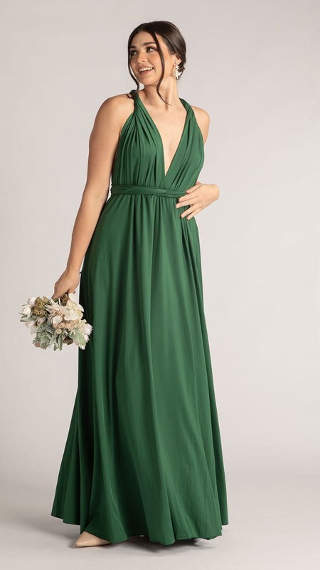 VESTIDO VERDE MULTIFORMA