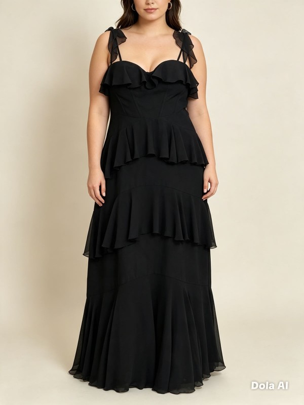 VESTIDO STRAPLESS NEGRO