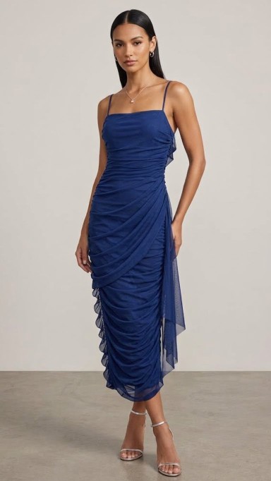 VESTIDO AZUL MARINO