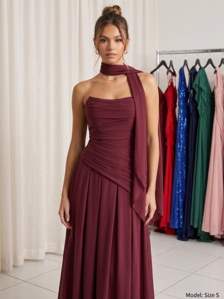 VESTIDO GUINDO STRAPLESS CO CHALL