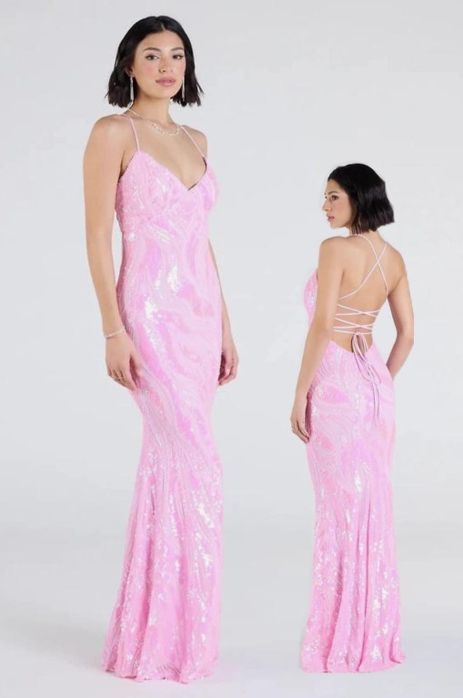 VESTIDO ROSADO TORNASOL DE