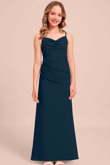 VESTIDO AZUL MARINO ARRUCHADO LICRA