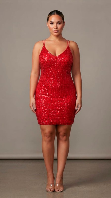 VESTIDO COLOR ROJO OSCURO CORTO