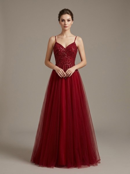 VESTIDO GUINDO DE TIROS POMPOSOO