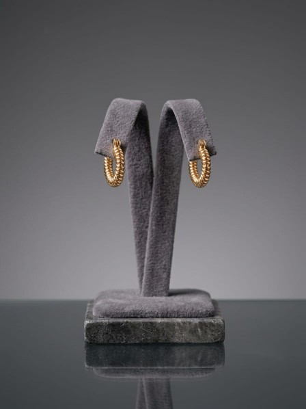 ARETES DE ARGOLLA EN ESPIRAL