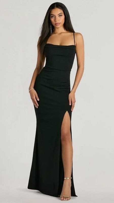 VESTIDO NEGRO SIRENA