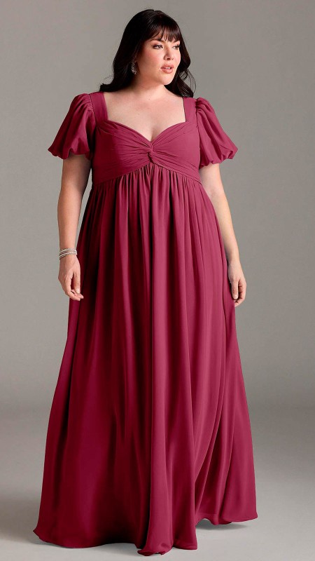 VESTIDO GUINDO ABOMBADO GASA