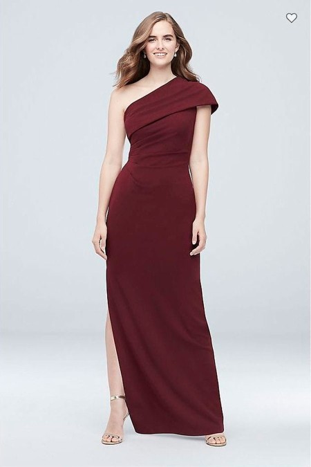 VESTIDO ASIMETRICO GUINDO LICRA