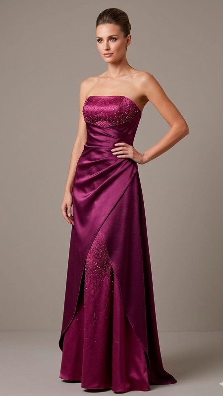 VESTIDO GUINDO ESTRAPLE