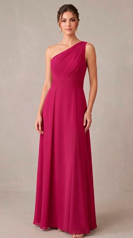 VESTIDO GUINDO ASIMETRICO