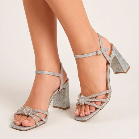 TALLA 36 PLATEADO CON BRILLO