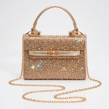 CARTERA ROSA CHAMPAGE DE MANO