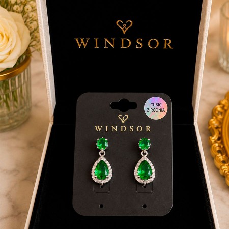 VENTA AROS GOTA DE AGUA VERDE