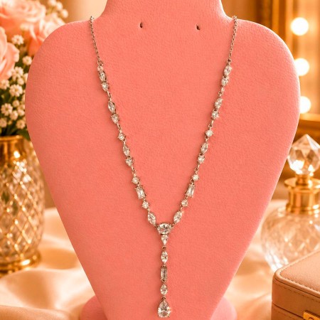 COLLAR PLATEADO LARGO