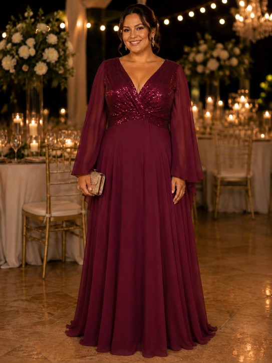 VESTIDO GUINDO CON MANGAS Y CON CORSET